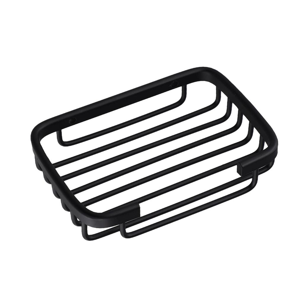 Aluminum Soap Dish Holder Strong Suction Cup Easy Installation Space Saving Design Suitable for Bathroom or Shower