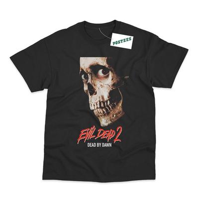 Retro Filmposter Inspiriertes The Evil Dead 2 DTG Bedrucktes T-Shirt