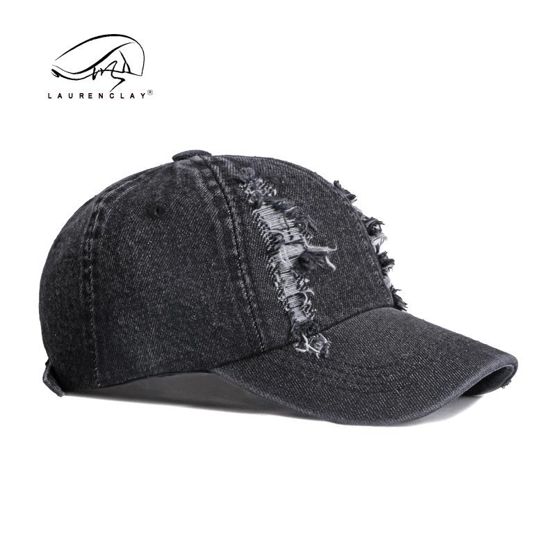 

Peaked cap women s spring summer travel shopping sunscreen sunshade sun hat washed and old denim baseball cap adjustable чорний