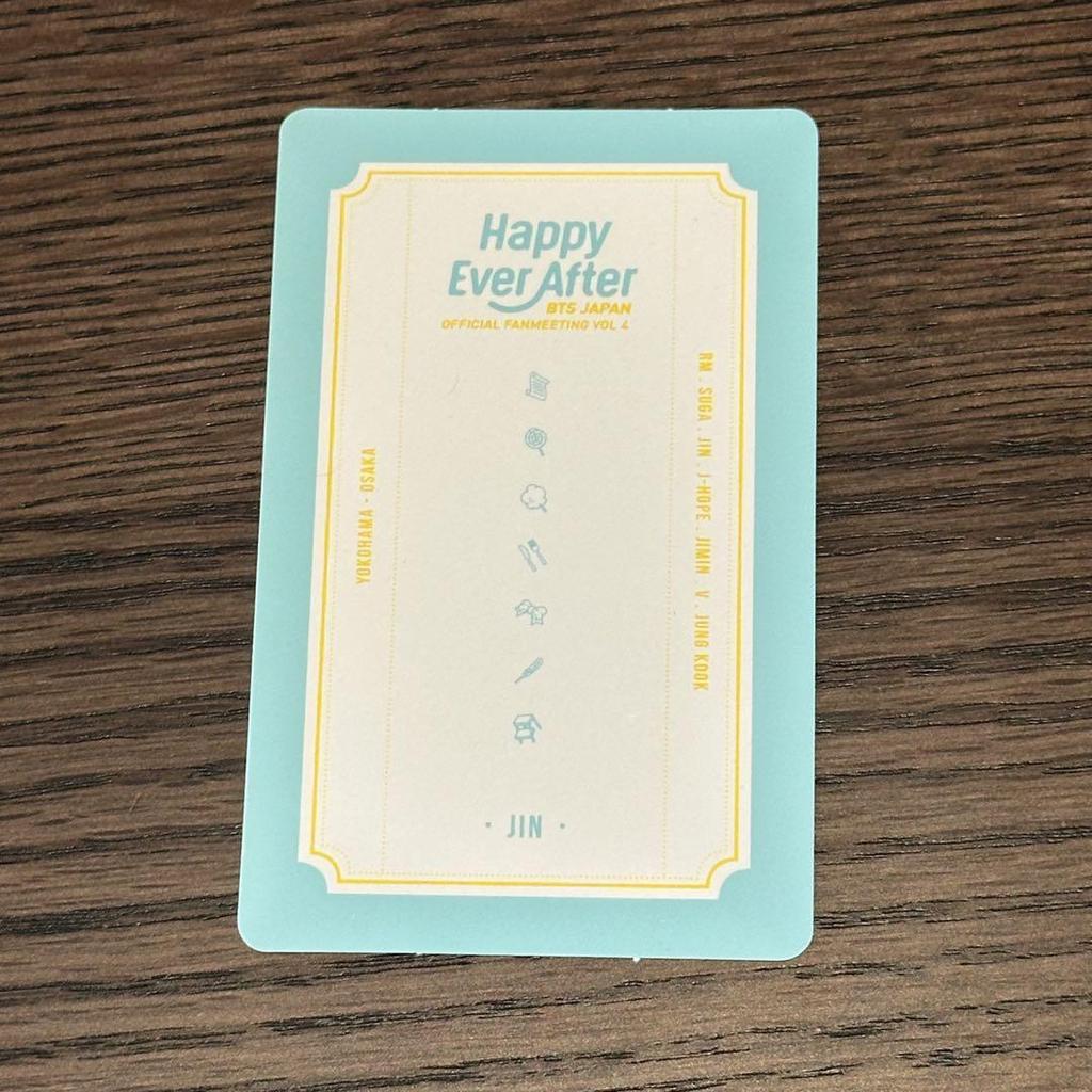 [USED] BTS Happy Ever After Trading Card Jin