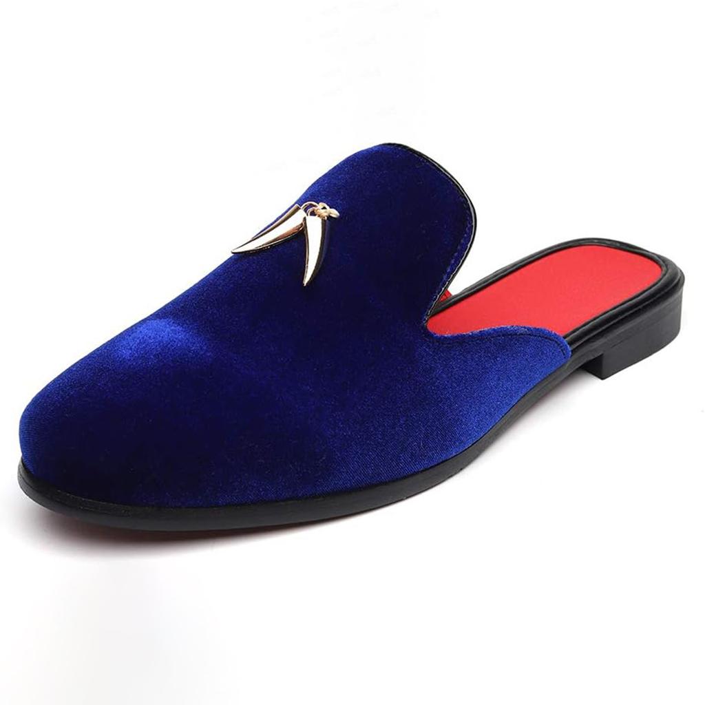 Men's Half Slippers Casual Fashion Versatile One-pedal Casual Muller Shoes Loafers