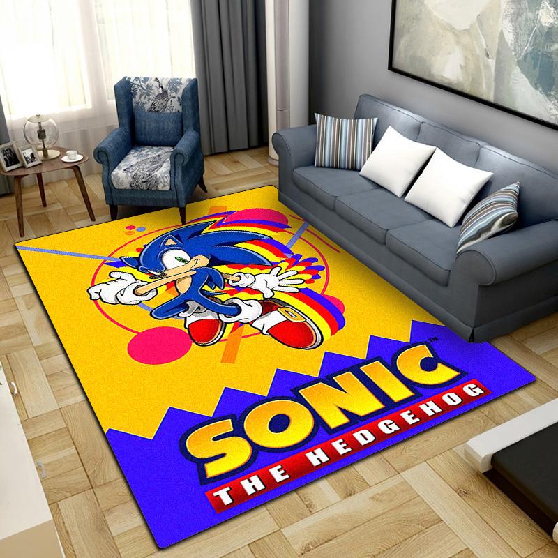 Sonic Series Cartoon Rug for Home Decoration,Washable Non-slip Large Rug Floot Mat LXRa53
