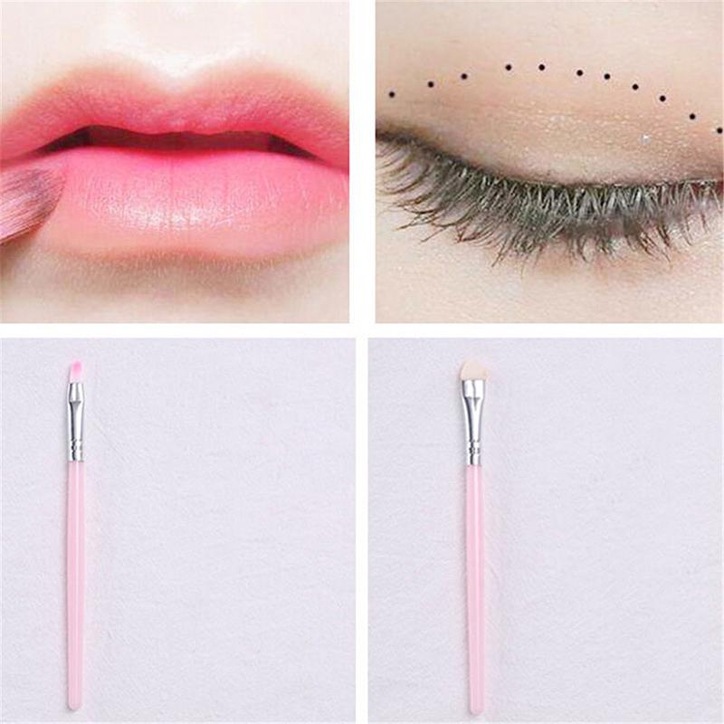 5Pcs Pink Makeup Brush Set Foundation Brush Eye Shadow Brush Eyebrow Comb Blush
