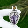 Gift For Women Pendant 925 Sterling Silver Natural Star Amethyst Gemstone