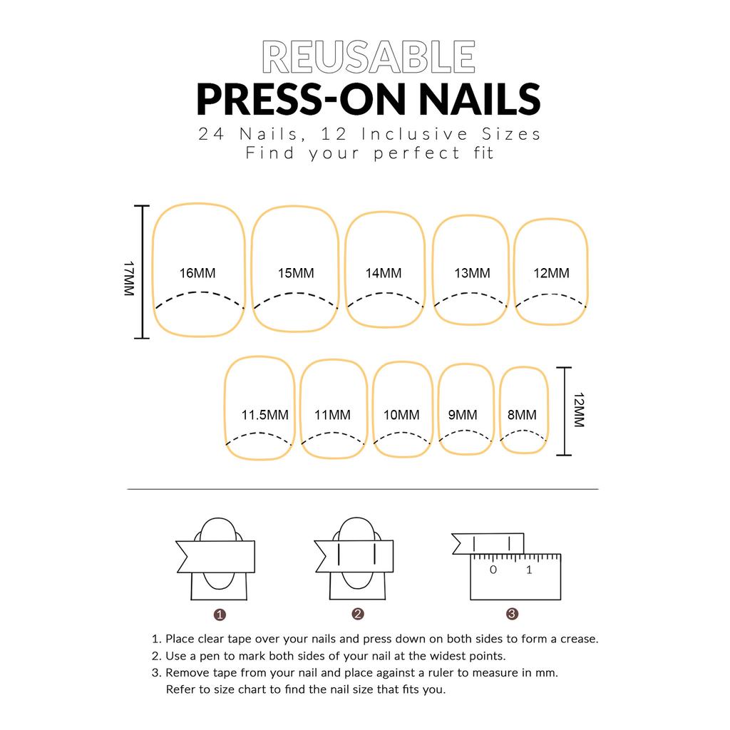 24Pcs Cute Strawberry Bow-Fake Nails for Women Sweet-Design Lightweight Durable Manicure Accessory