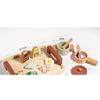 Wooden Pretend Plays Girls Toys Kitchen Game Simulated Makeup Play House Afternoon Tea Playset Cuting Food Educational Toys Gift