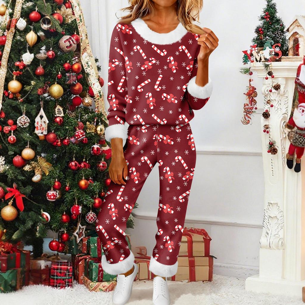 Damenmode Lässig Homewear Mode Lässig Bedruckter Cardigan Hemd Hosen Set