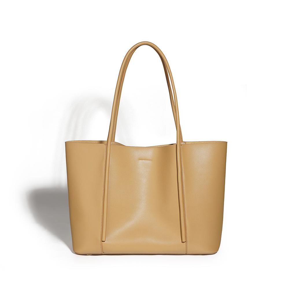 Leather Tote Bag Portable Large Bag Simple Large Capacity Commuter Women's Bag