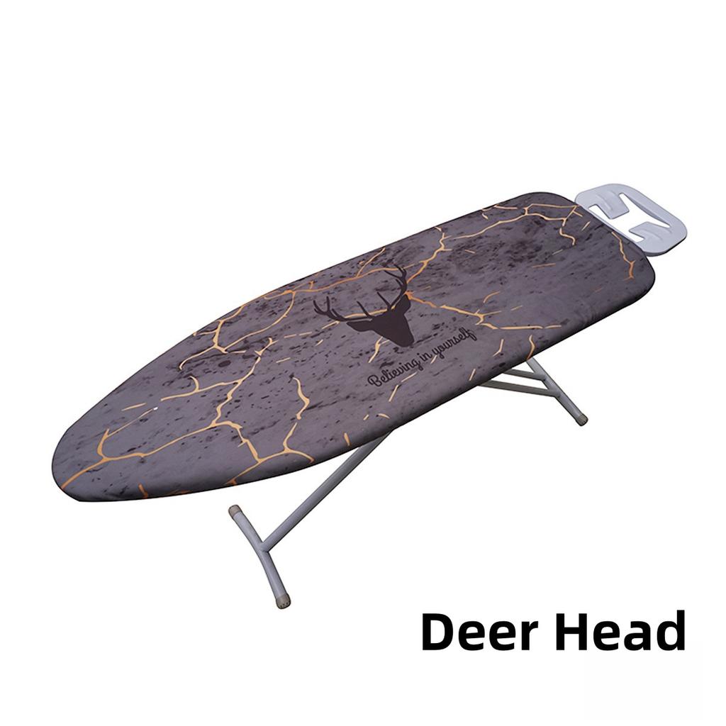 Ironing Board Cover Scorch Resistant, Extra Thick Cotton Iron Cover with Padding Heat Reflective Heavy Duty Pad Approx 140x50cm