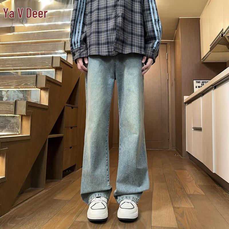 Yalu Men s Straight Fit Micro Flare Jeans 3XL