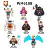 Anime Series WM6188 Oden Enel Kujaku Building Block Figures Toy Set