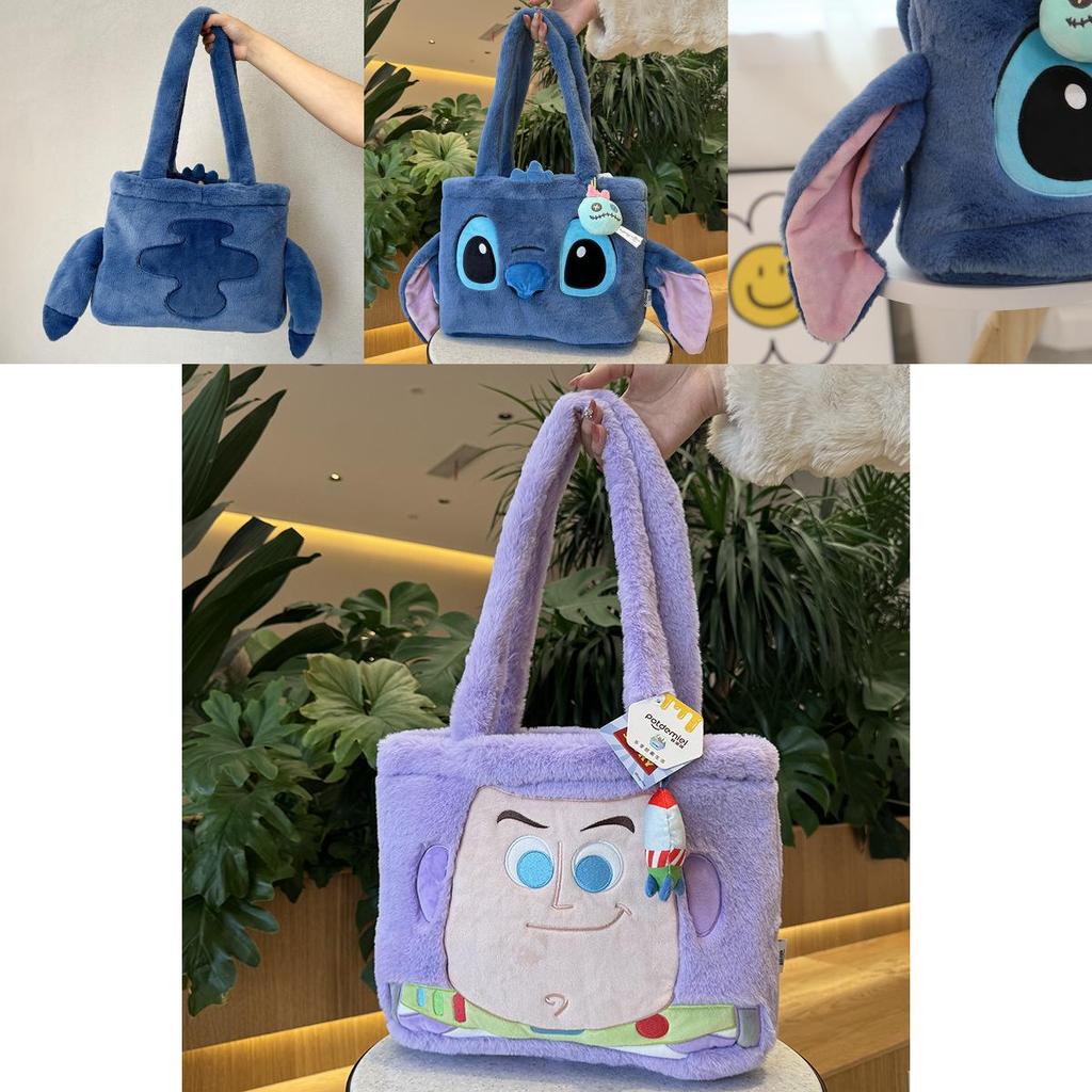 Genuine Stitch Plush Bag Cute Large Capacity Woody Autumn And Winter Plush Shoulder Bag Sullivan Tote Bag Book