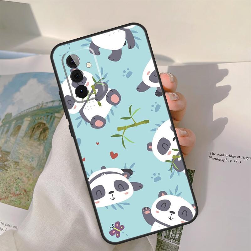 Panda Animal Case For Samsung Galaxy A55 A35 A15 A32 A12 A22 A52 A06 A54 A34 A14 A56 A36 A26 A16 A13 A53