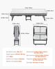 Rollaway Bed Folding Bed with 4 Inches Foam Mattress for Adults & Guest