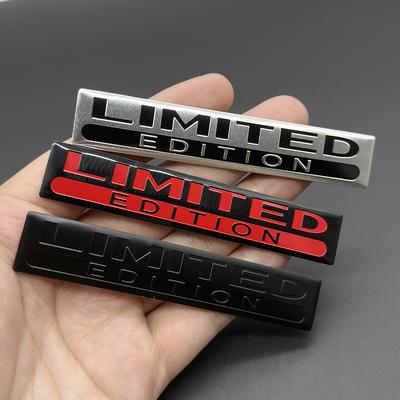 3D hliníkové logo Limitovaná edice Znak Samolepka Auto Motocykl Obtisk Vnitřní Vnější Dekor Znak Auto Stylingové Příslušenství