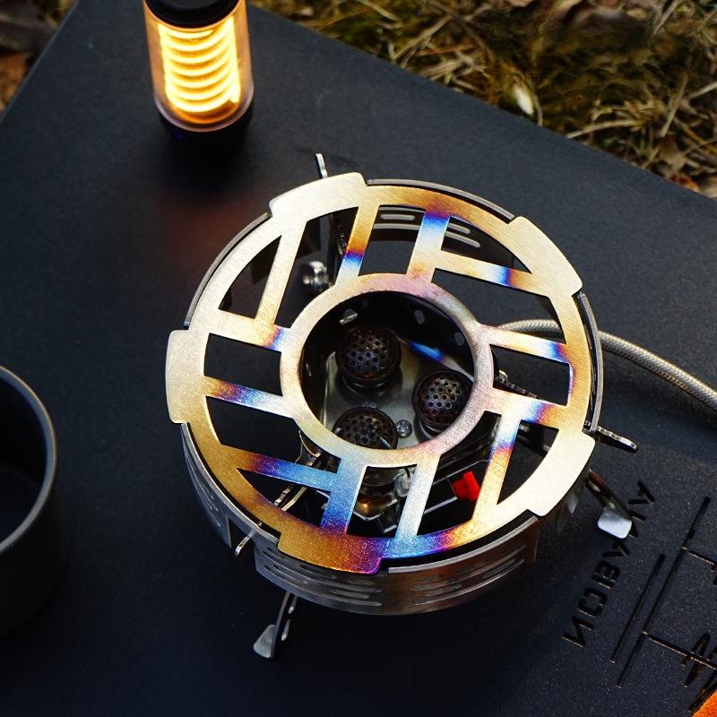 Portable Camping Stove Wind Shield with Heat Concentrator