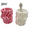 3D Printed Pencil Holder Silk Texture Pen Holder Desk Organizer for Brushes Stationery
