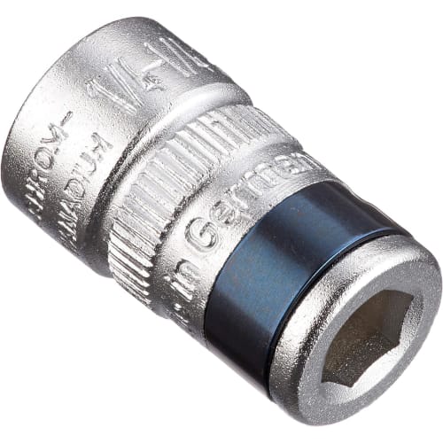 

HAZET 2250-1 Bit Adapter, Professional, 1/4-inch, 6.3mm Drive, Spring-Loaded Bit Locking Mechanism, Hex Shank Compatible, Chrome-Vanadium Steel, Chrom