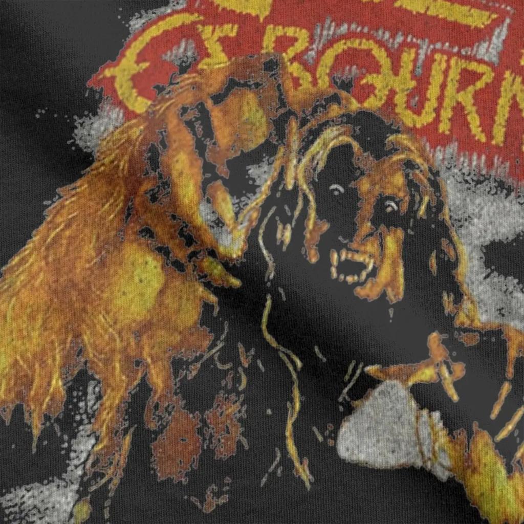 Ozzy Osbourne T-skjorte Menn Casual 100% Bomull T-skjorte O-hals Kort Erm T-skjorte Gaveidé Topper