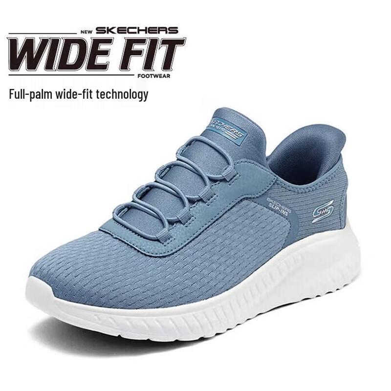 Skechers Women s 117504W Wide Fit Slip-On Walking Shoes US 8