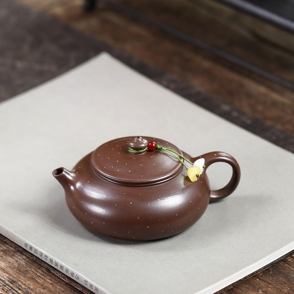 Handmade Yixing Zisha Teapot - Original Ore Purple Clay Star Sand High-End Hanjiang Tea Pot