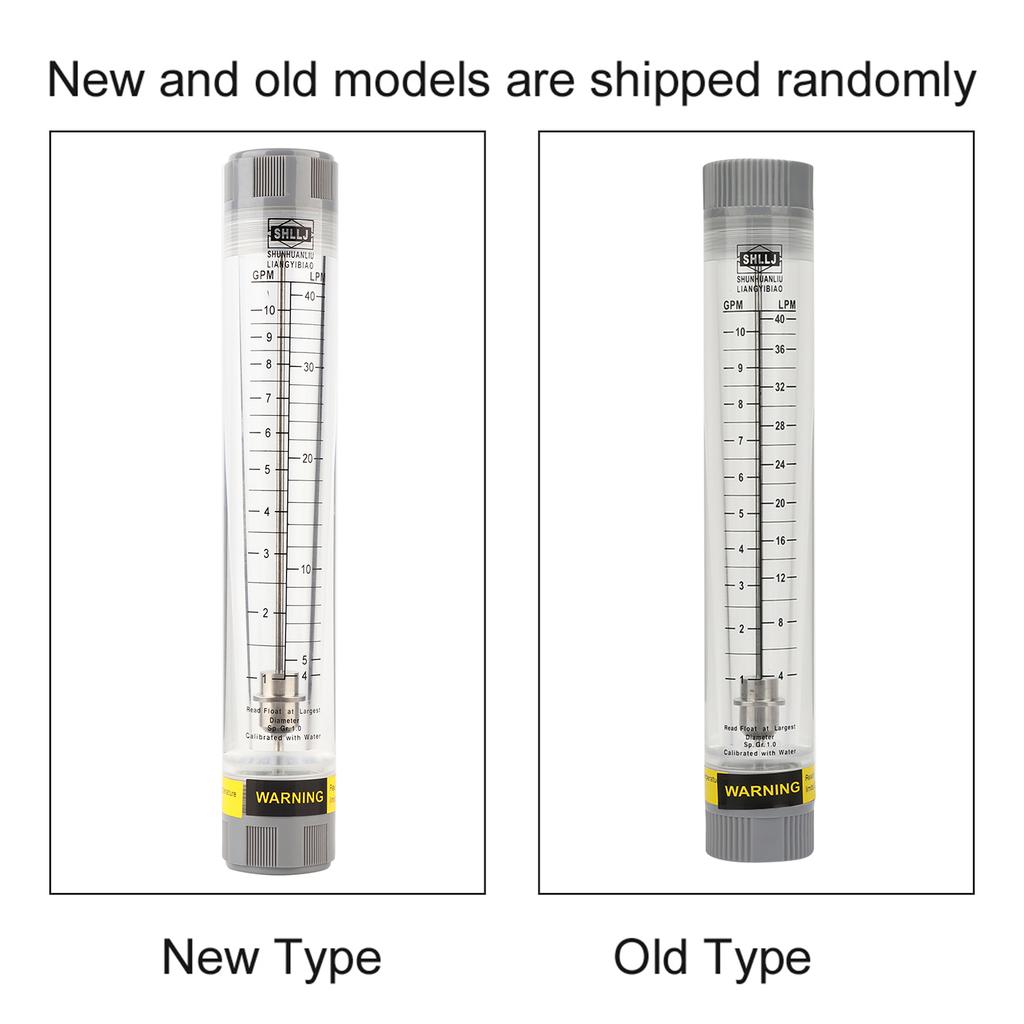Flowmeter LZM-20G 1-10GPM Acrylic Tube Type Liquid Flowmeter Meter for Female G3/4in Meter Liquid Flowmeter