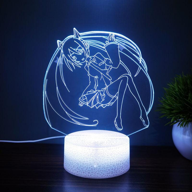 3D LED éjszakai fény: Hatsune Miku, Douluo Kontinens, Sailor Moon Animáció
