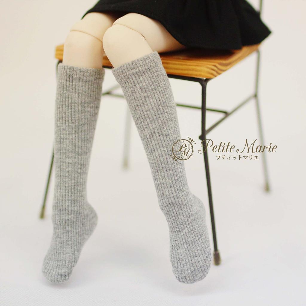 Petite Marie Scale Kompatibel Einfacher Bär Teleco Licht Lässig 40cm BJD Puppenkleidung 1/3 MDD/MSD Socken, 3-teiliges Set, Kniestrümpfe, Overknees