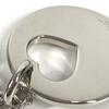 Cartier Heart Logo Bag Charm Key Chain Key Holder Metal Silver