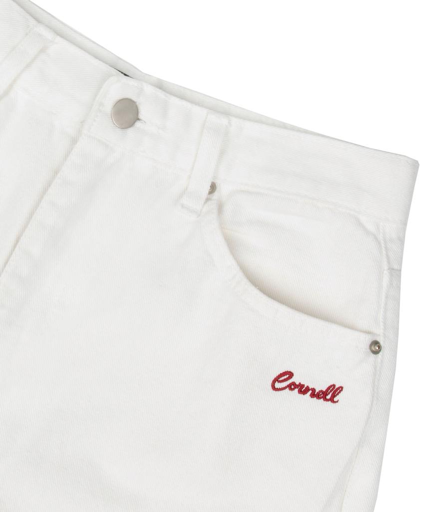 CNVS Cornell Women'S Basic Wide Cotton Pants_White