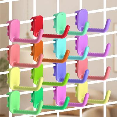5/50 pièces Crochet de panneau en maille plastique Crochet de rangement polyvalent pour rayonnage d'affichage de supermarché Support mural porte-clés Organisation de la maison