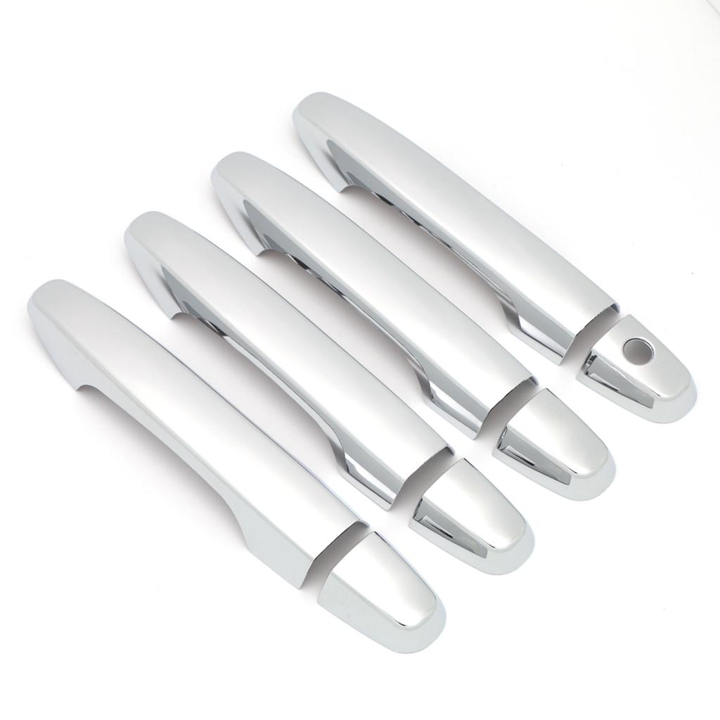 For Honda JADE 2014 2015 2016 2017 2018  ABS Chrome Carbon Fiber Black Door Handle Cover Trim Sticker Car Styling Accessory