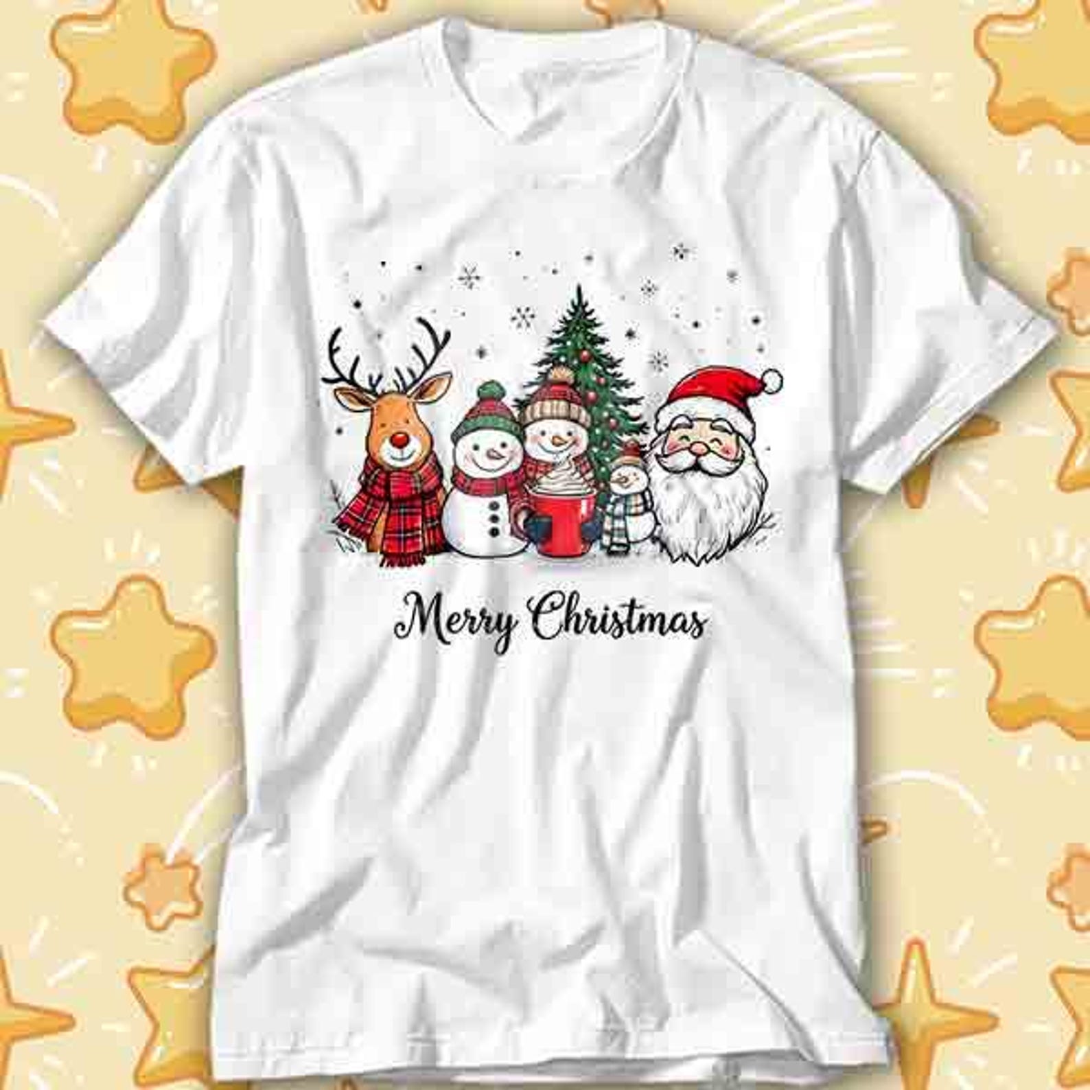 Christmas Lights Family Holiday Gift Santa Team Snow T-Shirt 435 4XL