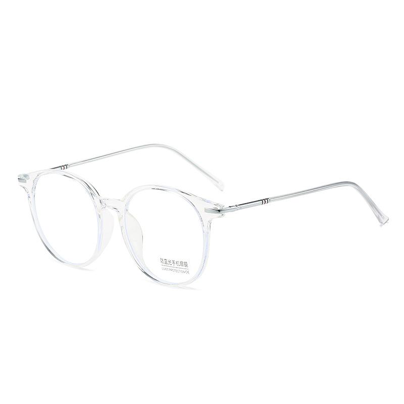 Cold Brown Round Large Frame 90 Ultra-Light Women'S Anti-Blue Glasses, Women Can Be Equipped With Myopia Glasses Frame