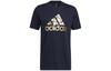T Shirts Men's Dark Blue Crew Neck Moderate Straight Fit HE4790