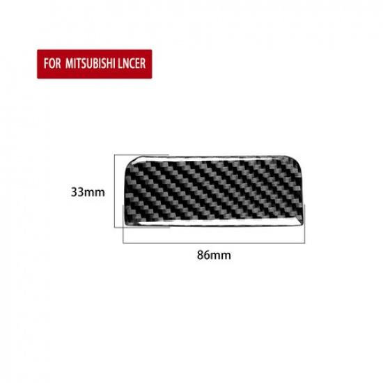 Carbon Fiber Interior Glove Box Handle Cover Trim For Mitsubishi Lancer 2008-15