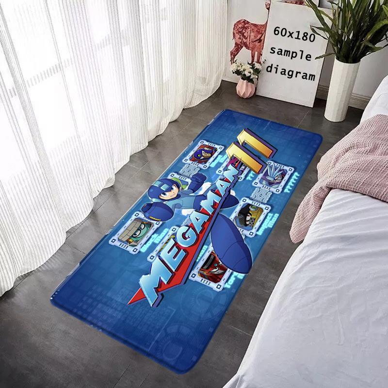 Interior Floor Mat Doormat Mega Man X8 Rockman Non-slip Foot Rug Rectangle Kitchen Carpet Bedroom Bedside Mats Home Decor