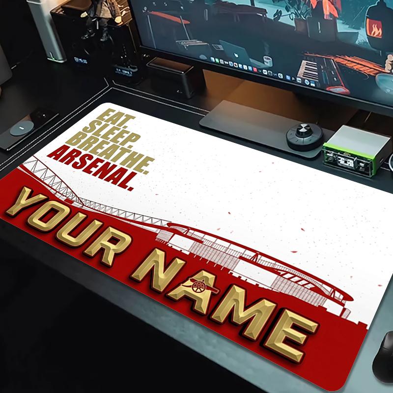 Tappetino per Mouse Personalizzato Arsenal ARSENAL Cuscino Grande per Tavolo da Gioco Antiscivolo per Laptop Tablet Mousepad Grande Tappetino XXL Mini PC Playmat Con Bordo Lock_XIA