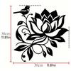 Metal Wall Art of Lotus and Bird Elegant Home Decor for Living Room Bedroom Nature Style Gift