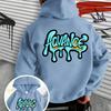 Sweat à capuche pour homme avec un design tendance imprimé graffiti