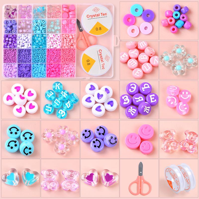 25-Grid DIY Polymer Clay Bead Set for Jewelry Making