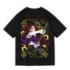 Japanese Demon Slayer Black Blood Black Death Mochi Animethemed Shortsleeved Summer Tshirt for Both Unisex and Women