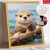 Pearl Painting Kit DIY Cute Otter and Seashell Ocean Theme Home Decoration Painting