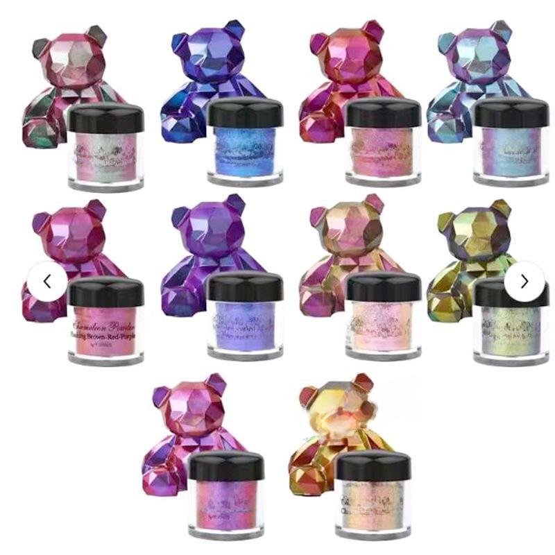 Peiyu Chamäleon-Perlglanz-Pigmentset für Nagelkunst, 3 g