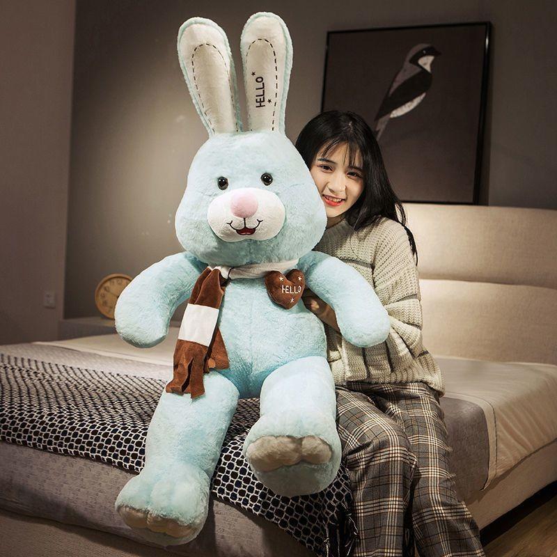Adorable Large Bunny Plush Toy With Soft Pp Cotton Filling For Girls Ideal For Cuddling And Sleeping