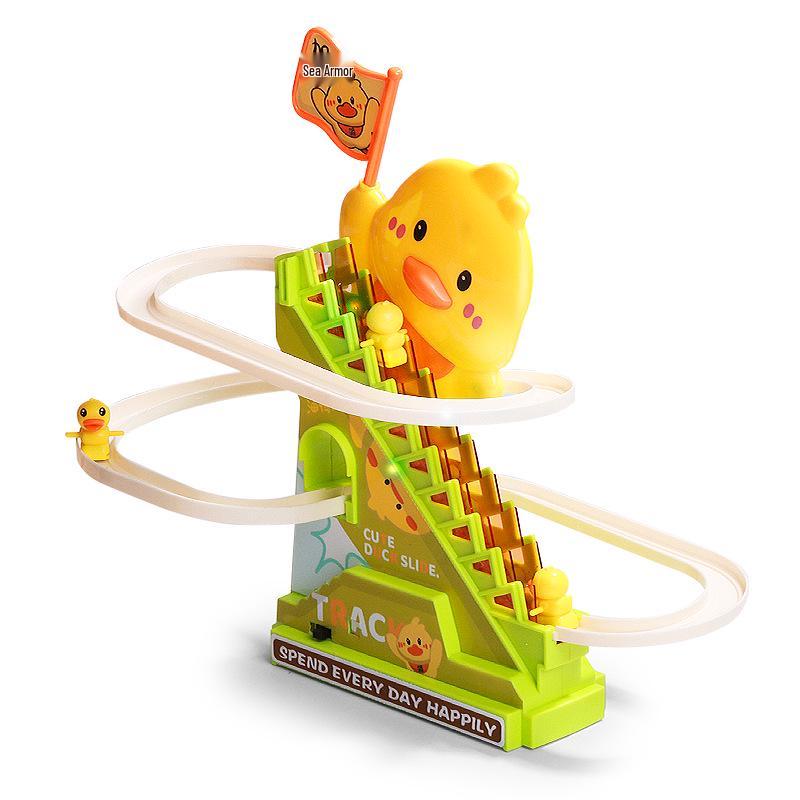 Little Duck Climbing Stairs Educational Toy - Baby Head-Up Training for Ages 1-3