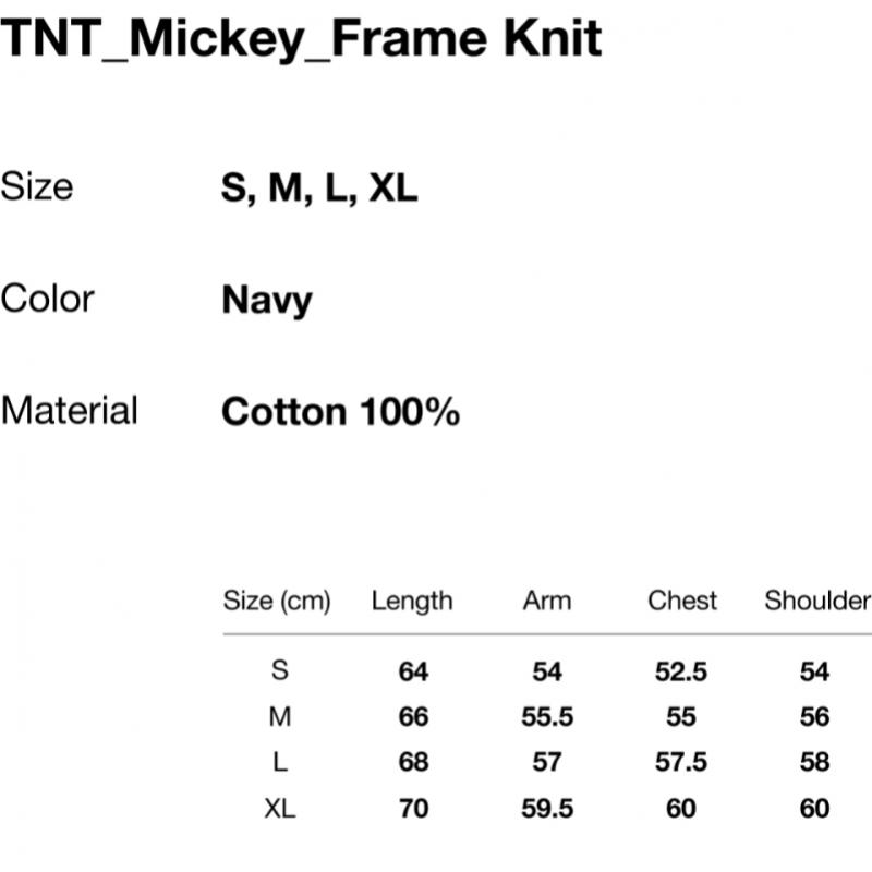 ThIs Is Never That Tnt Mickey Frame Knit Navy