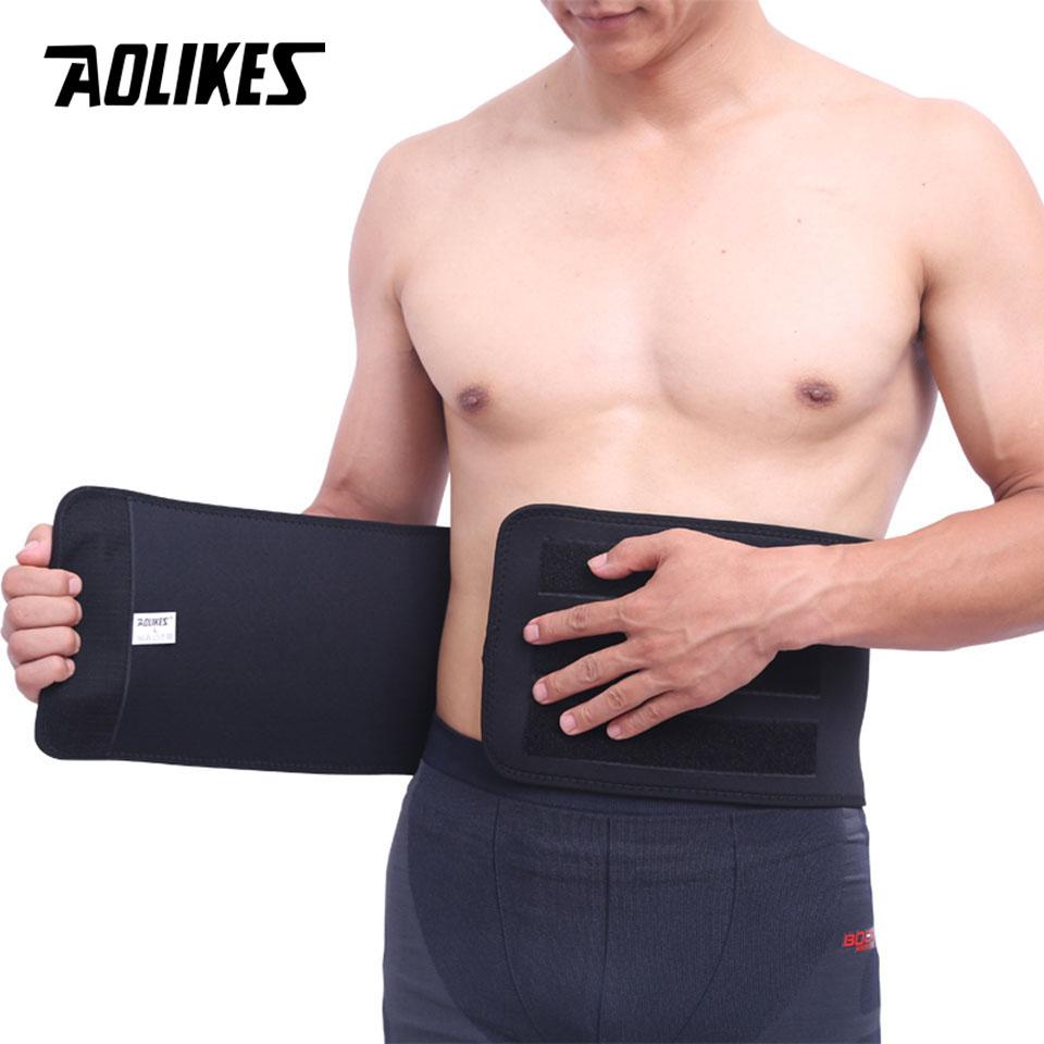 Durable And Safe Aolikes 1Pcs Professional Adjustable Waist Trimmer Slim Fit Abdominal Waist Sweat Belt Waist Back Support Belt Fitness