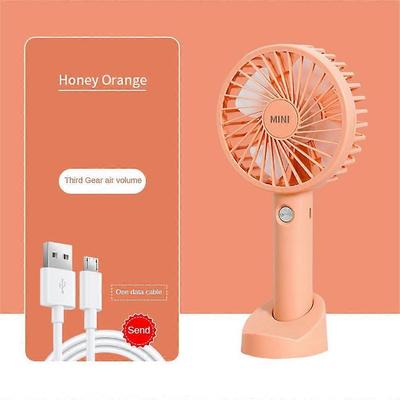 Mini Tragbar Handheld Klein 3 Geschwindigkeiten Kühlender Kühler USB Wiederaufladbar Schreibtischventilator