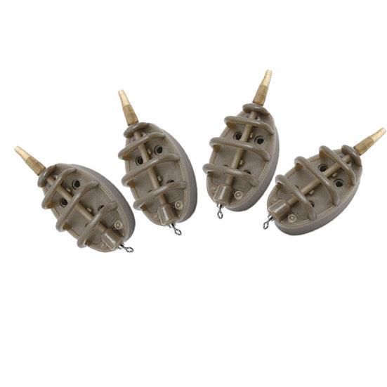 Karpfenangeln Futterkorb Köder Falle Köderwerkzeug Tackle Form mit Bleigewicht